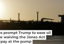 Suspending the Jones Act allows foreign-based oil tankers to sail between U.S. ports. AP Photo/Eric Gay